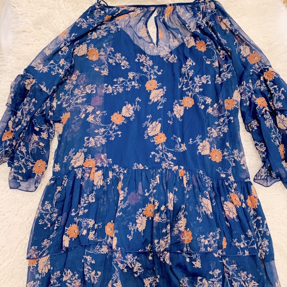 Free people ruffle dress with slip - Picture 1 of 3